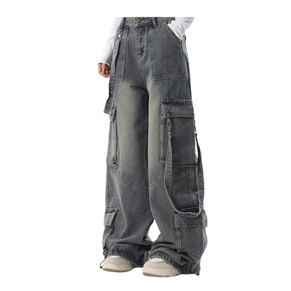 Y2K KORSELİ BAGGY PANTOLON