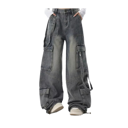 Y2K KORSELİ BAGGY PANTOLON