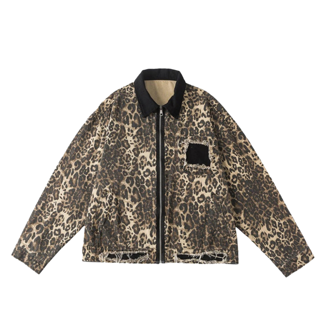 FIERCE PATTERN LEOPARD JACKET