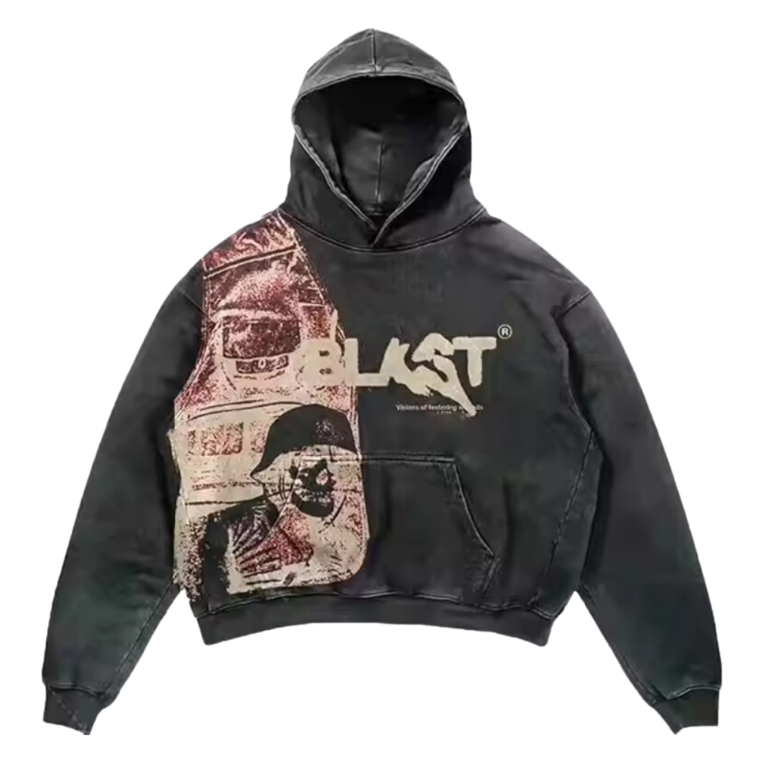 GOTİK KAFATASI HOODIE