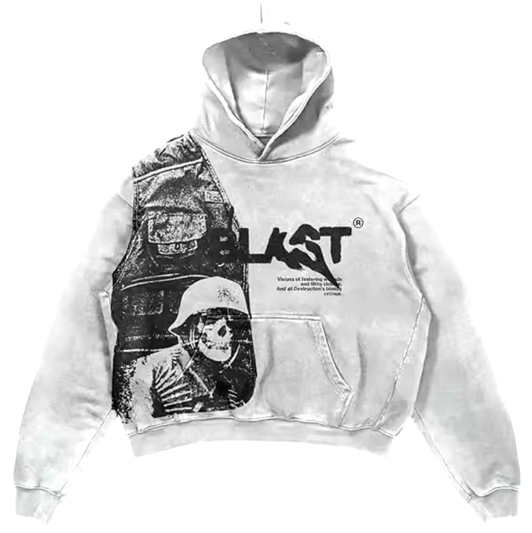 GOTİK KAFATASI HOODIE