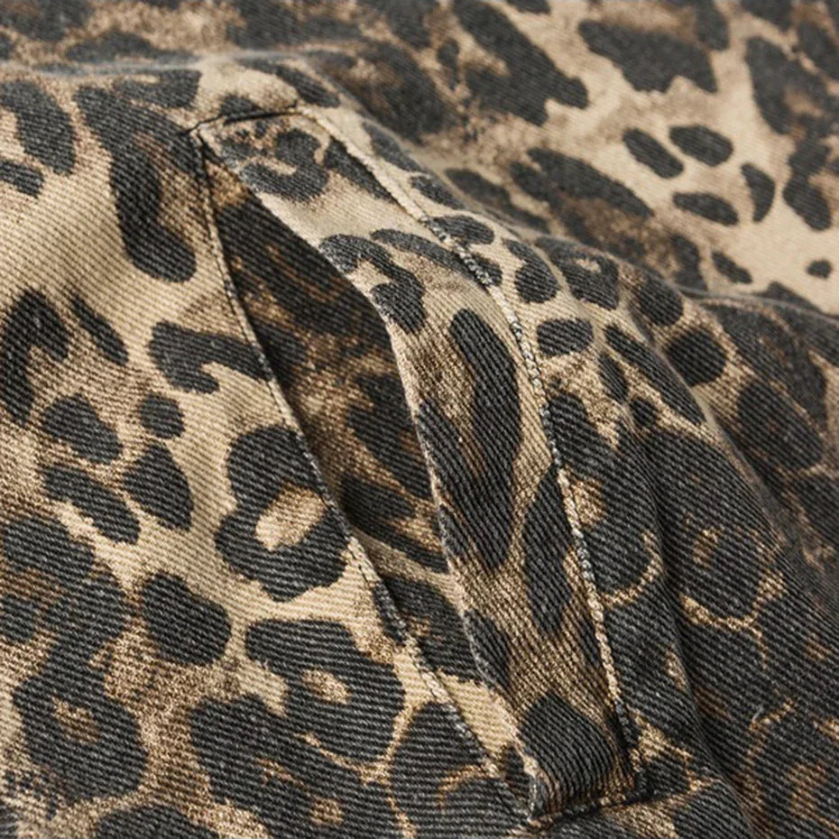 FIERCE PATTERN LEOPARD JACKET