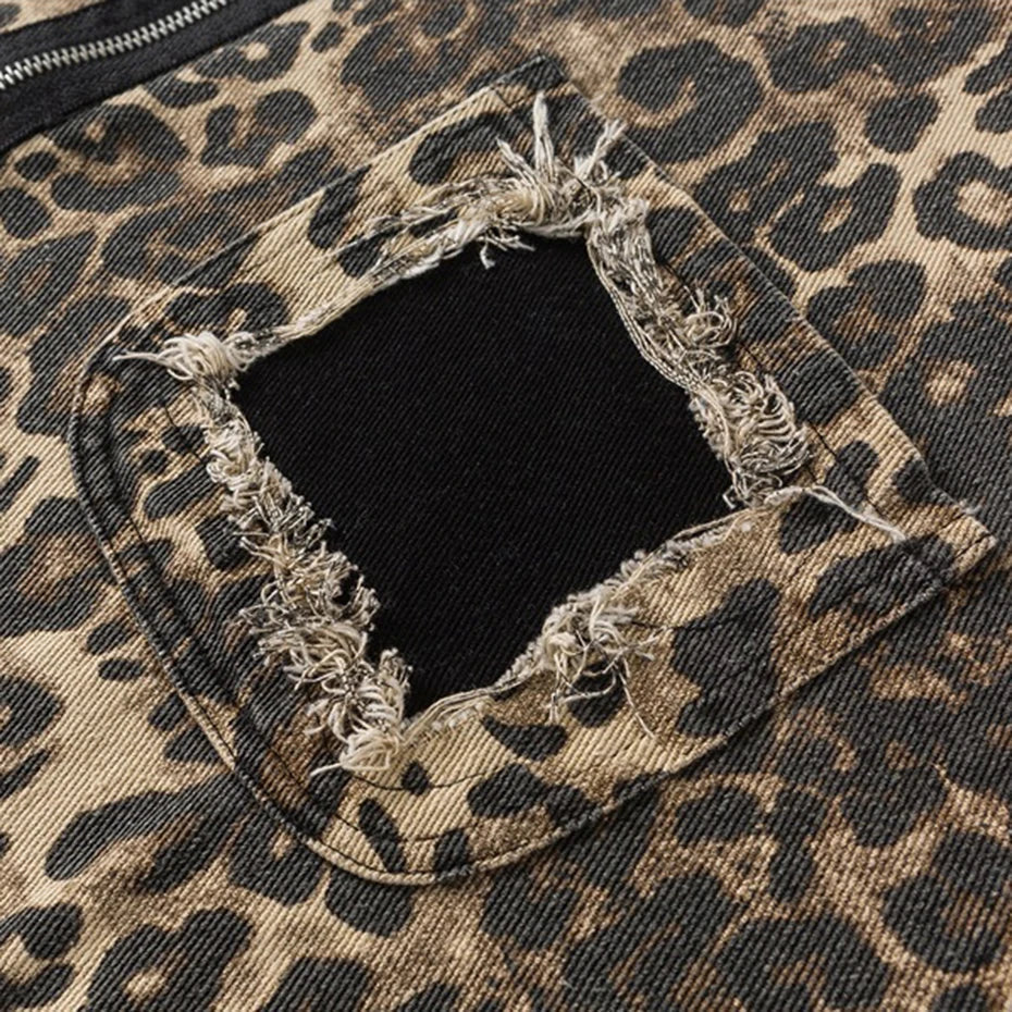 FIERCE PATTERN LEOPARD JACKET